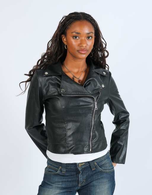 Vintage Unbranded S leather jacket in black, 1 of 4