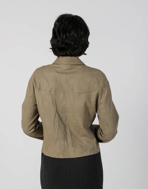 Vintage Unbranded S light jacket in khaki green, 2 of 4