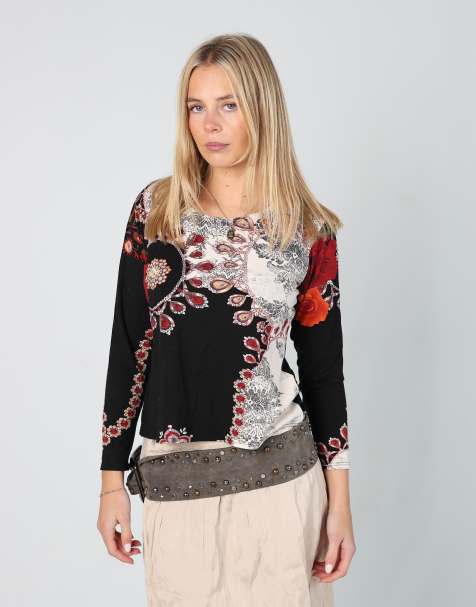 Vintage Unbranded S long sleeve top in black - view 1