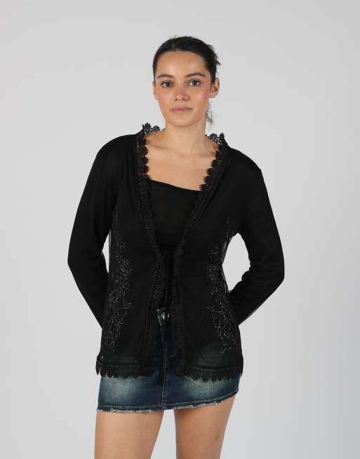 Vintage Unbranded S long sleeve top in black