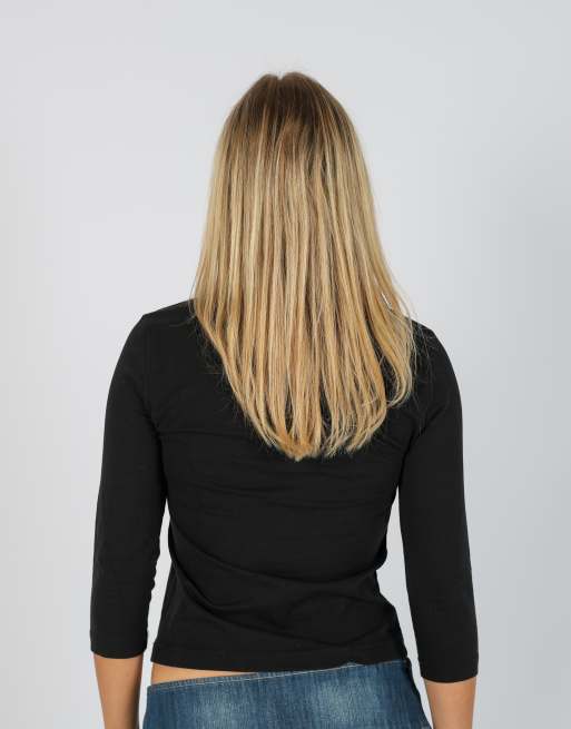 Vintage Unbranded S long sleeve top in black, 2 of 4