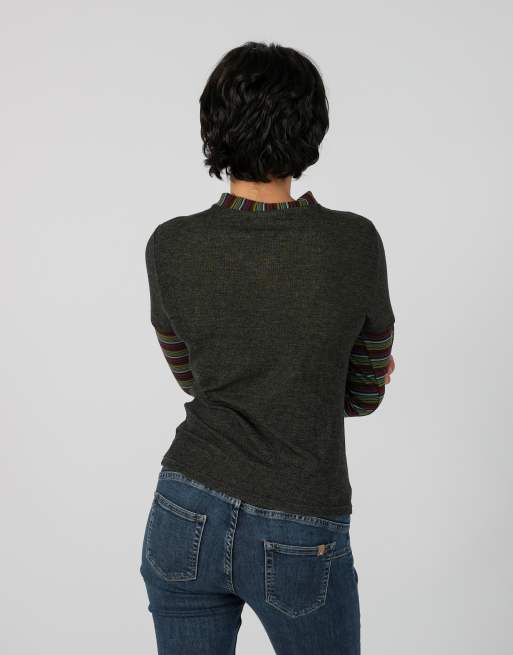 Vintage Unbranded S long sleeve top in black, 2 of 4