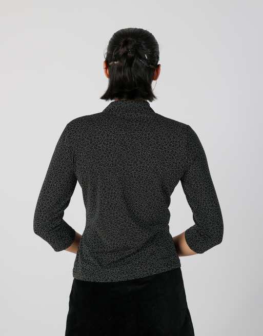 Vintage Unbranded S long sleeve top in black, 2 of 4