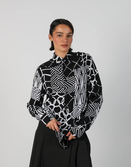 Vintage Unbranded S long sleeve top in black, 1 of 4