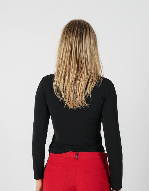 Vintage Unbranded S long sleeve top in black, 2 of 4