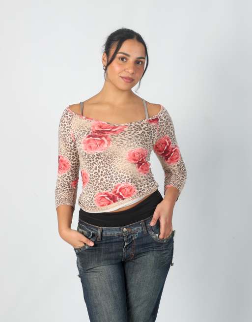 Vintage Unbranded S long sleeve top in brown