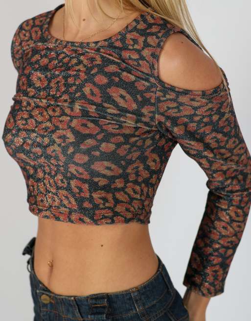 Vintage Unbranded S long sleeve top in orange, 4 of 4