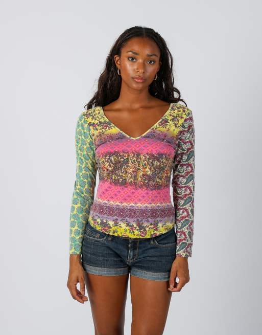 Vintage Unbranded S long sleeve top in purple, 1 of 4