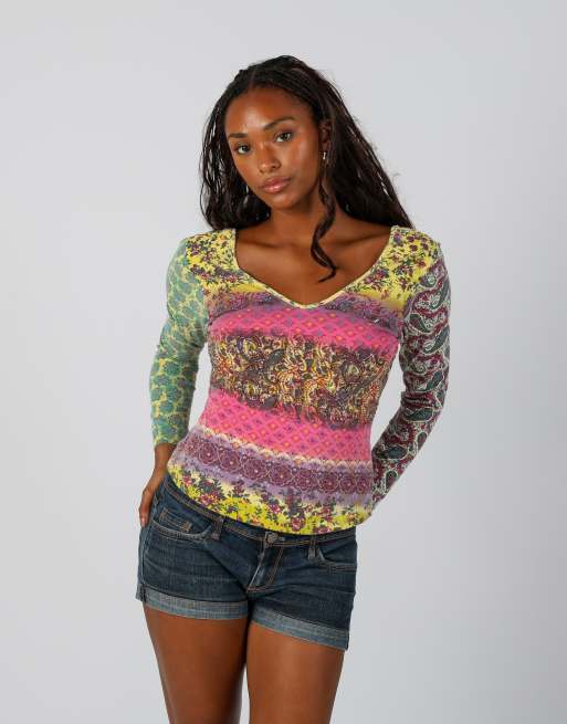 Vintage Unbranded S long sleeve top in purple, 3 of 4