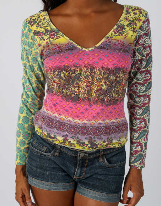 Vintage Unbranded S long sleeve top in purple, 4 of 4