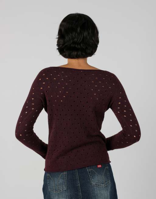 Vintage Unbranded S long sleeve top in purple, 2 of 4