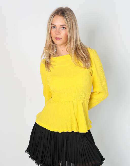 Vintage Unbranded S long sleeve top in yellow