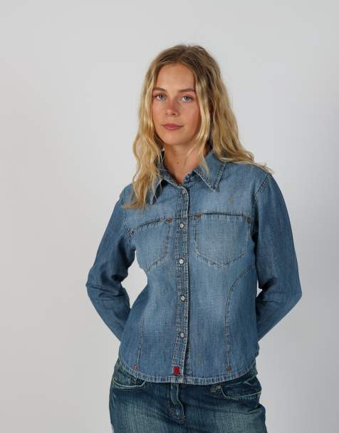 Vintage Unbranded S shirt in blue - view 1