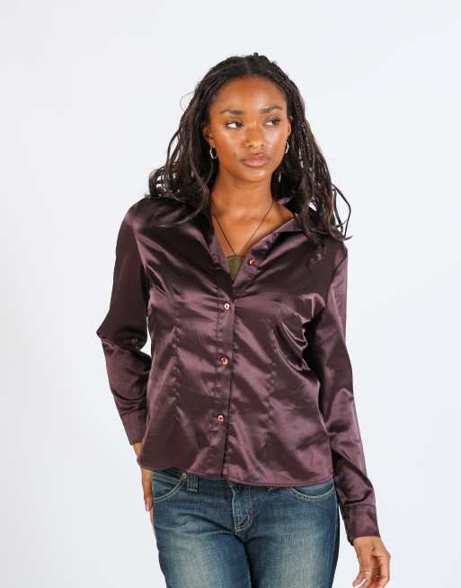 Vintage Unbranded S shirt in brown, 3 of 4