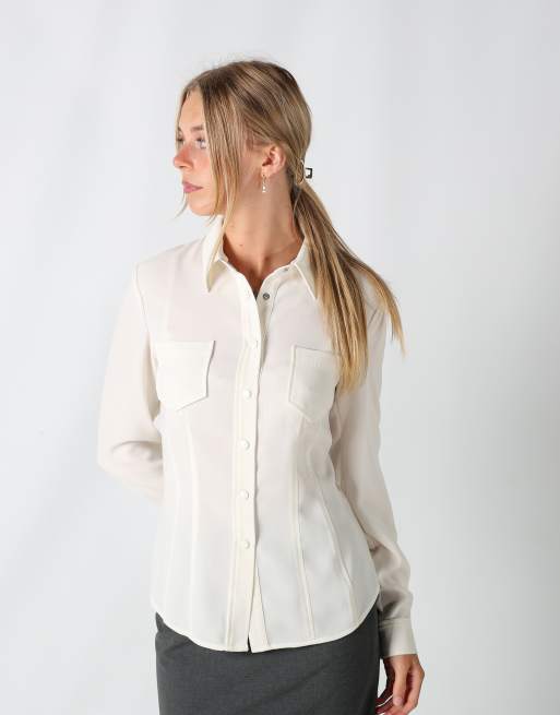 Vintage Unbranded S shirt in cream