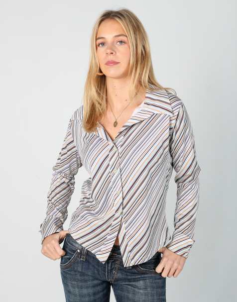 Vintage Unbranded S shirt in ivory - view 1