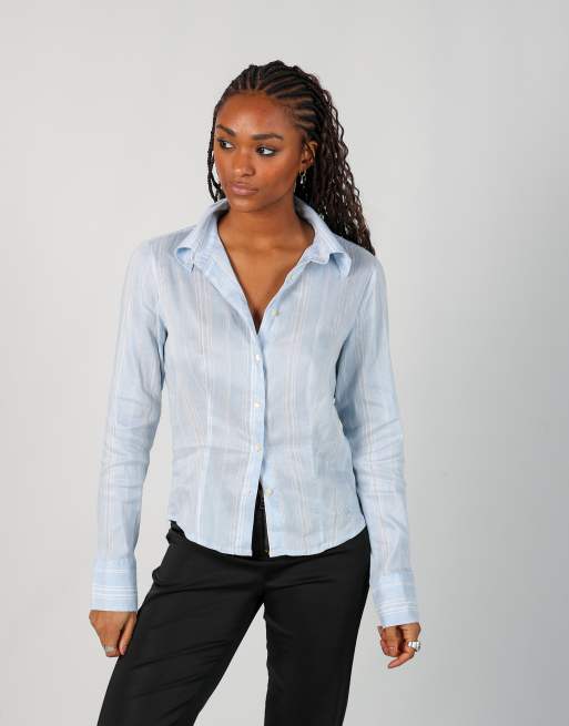 Vintage Unbranded S shirt in light blue