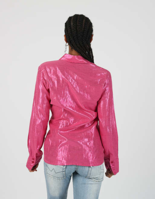 Vintage Unbranded S shirt in pink, 2 of 4
