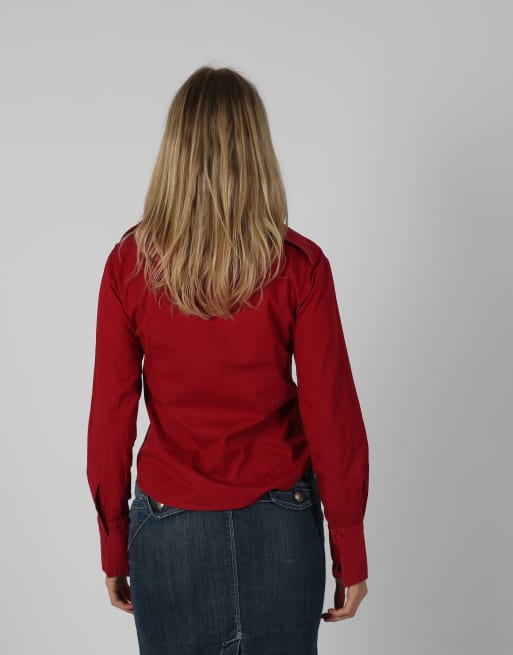 Vintage Unbranded S shirt in red, 2 of 4