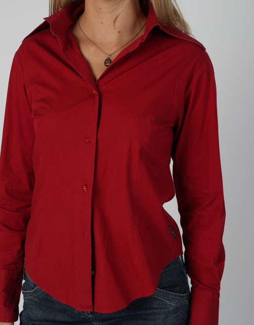 Vintage Unbranded S shirt in red, 4 of 4