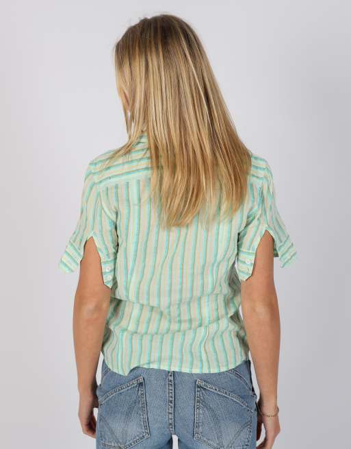 Vintage Unbranded S shirt in turquoise, 2 of 4