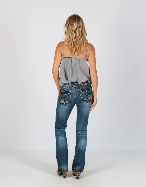 Vintage Unbranded S straight jeans in black, 3 of 4