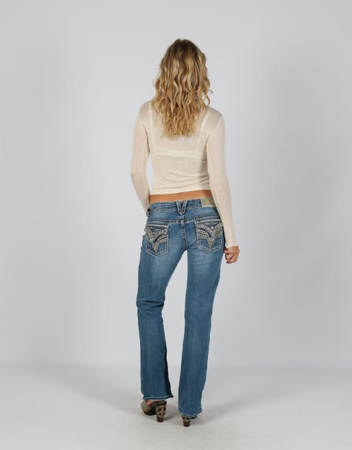 Vintage Unbranded S straight jeans in blue, 3 of 4