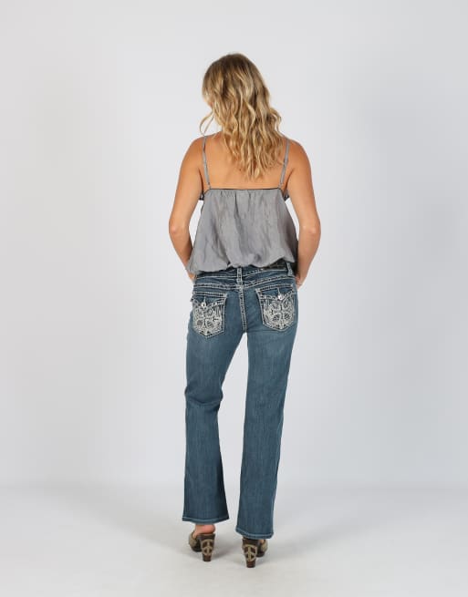Vintage Unbranded S straight jeans in blue, 3 of 4