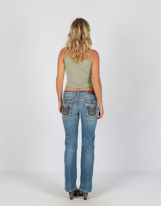 Vintage Unbranded S straight jeans in blue, 3 of 4