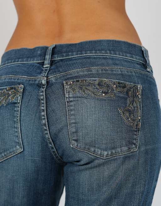 Vintage Unbranded S straight jeans in blue, 4 of 4