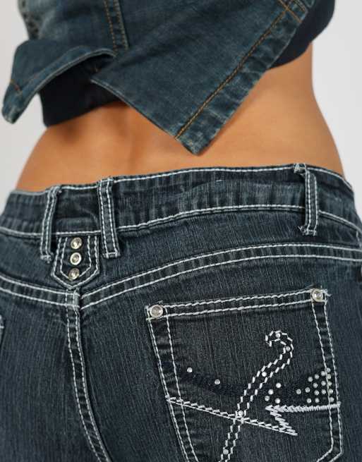 Vintage Unbranded S straight jeans in blue, 4 of 4
