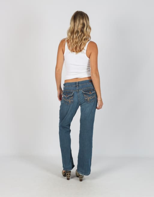 Vintage Unbranded S straight jeans in blue, 3 of 4