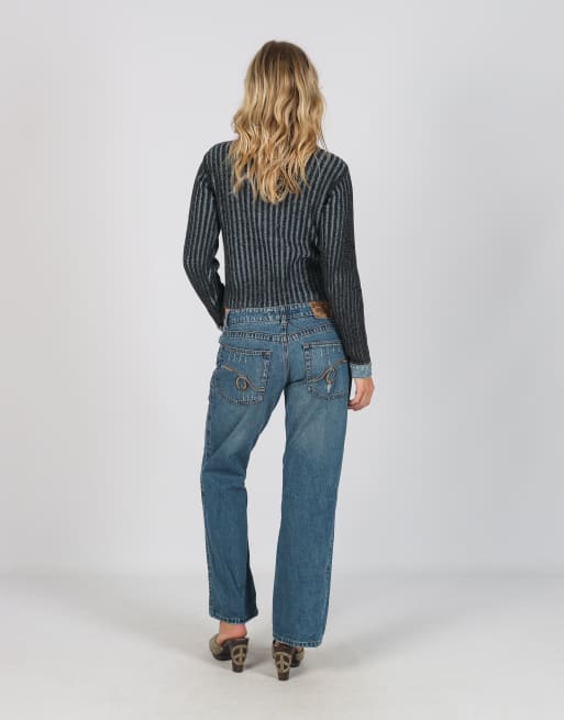 Vintage Unbranded S straight jeans in blue, 3 of 4