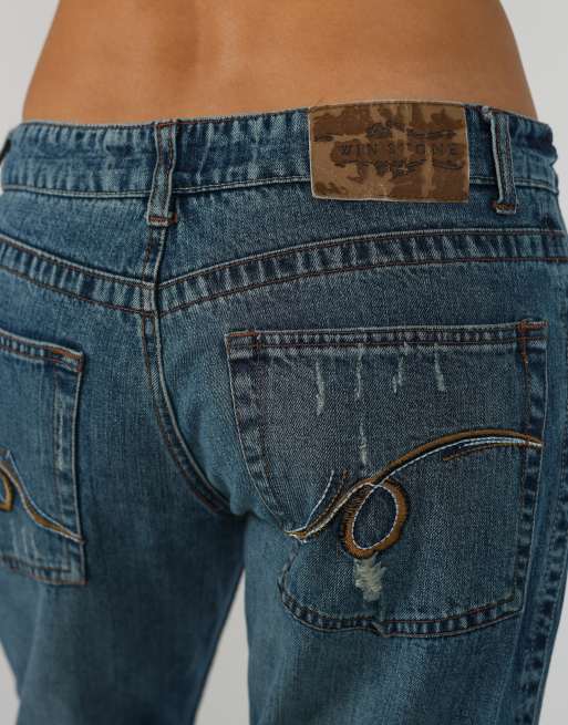 Vintage Unbranded S straight jeans in blue, 4 of 4