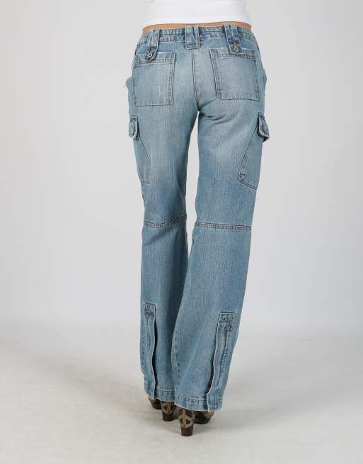 Vintage Unbranded S straight jeans in light blue, 4 of 4