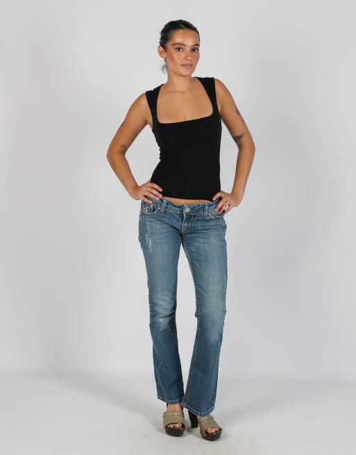 Vintage Unbranded S straight jeans in light blue, 1 of 4