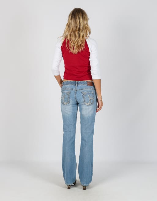 Vintage Unbranded S straight jeans in light blue, 3 of 4