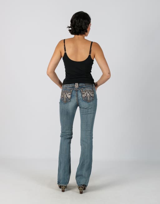 Vintage Unbranded S straight jeans in light blue, 3 of 4