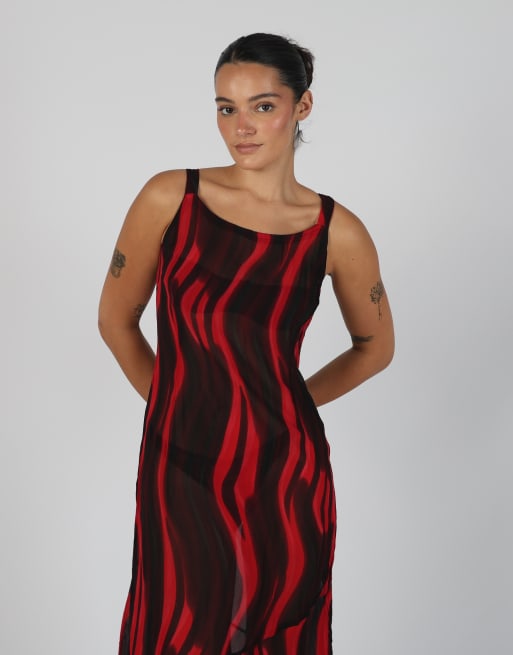 Vintage Unbranded S woven maxi dress in black, 2 of 4