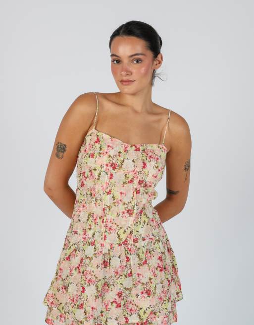 Vintage Unbranded S woven mini dress in baby pink, 4 of 4