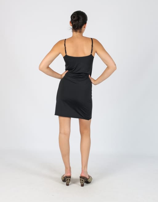 Vintage Unbranded S woven mini dress in black, 3 of 4