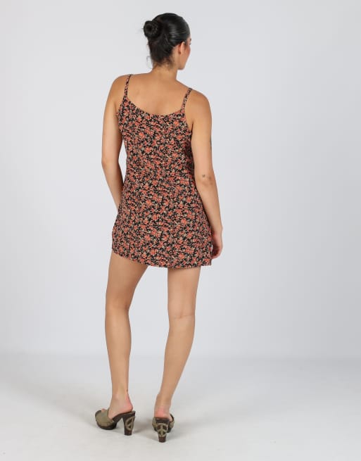 Vintage Unbranded S woven mini dress in black, 3 of 4