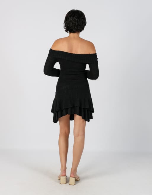 Vintage Unbranded S woven mini dress in black, 3 of 4