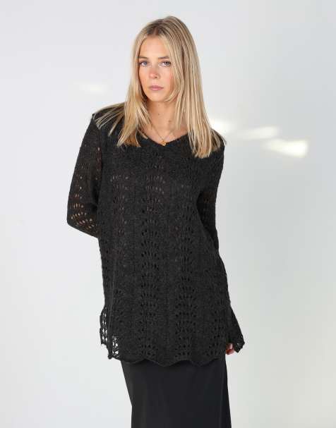Vintage Unbranded S woven top in charcoal grey - view 1