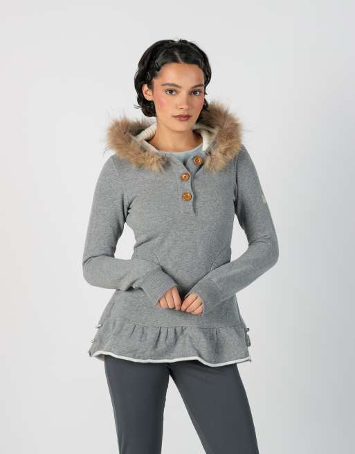 Vintage Unbranded S woven top in grey, 1 of 4