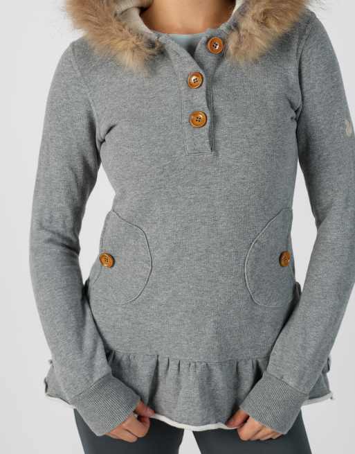 Vintage Unbranded S woven top in grey, 4 of 4