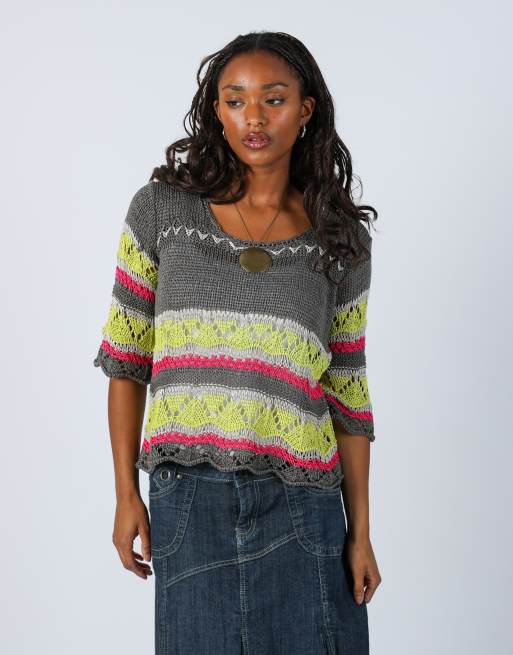 Vintage Unbranded S woven top in grey, 1 of 4