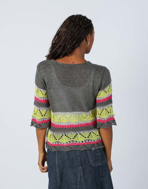Vintage Unbranded S woven top in grey, 2 of 4