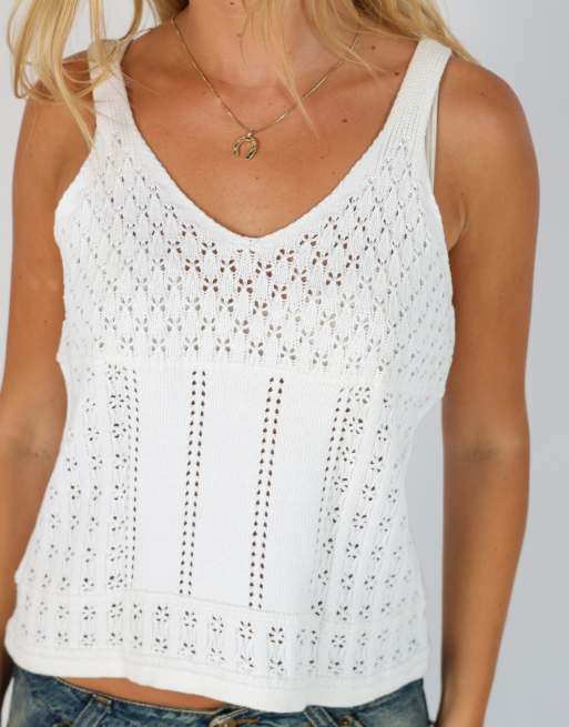 Vintage Unbranded S woven top in ivory, 4 of 4