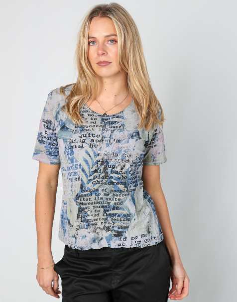 Vintage Unbranded S woven top in light blue - view 1